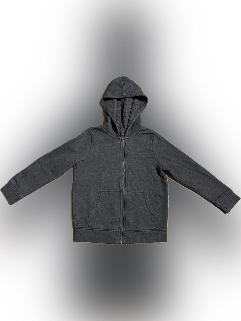 Cat & Jack Boys 5T Gray Zip Up Hooded Jacket